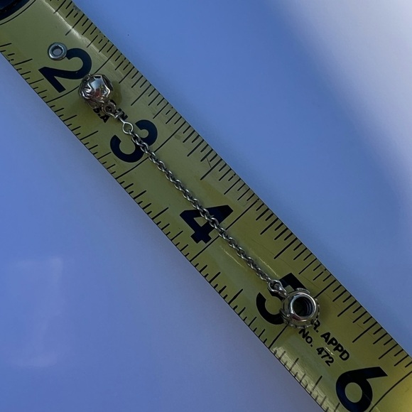 Pandora family forever ties safety charm sterling silver bead - Picture 3 of 9